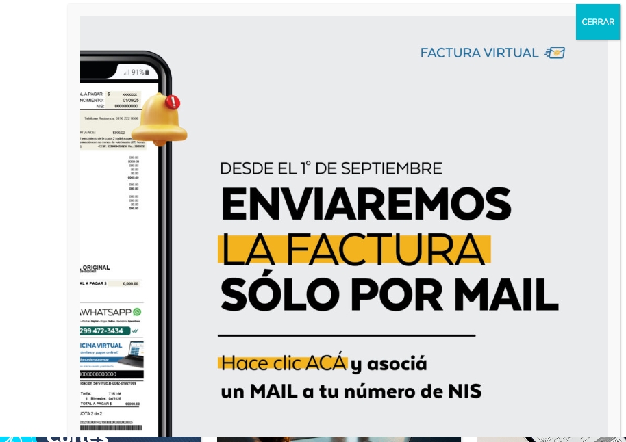 Edersa se suma a la factura digital: qué cambia y cómo adherirse