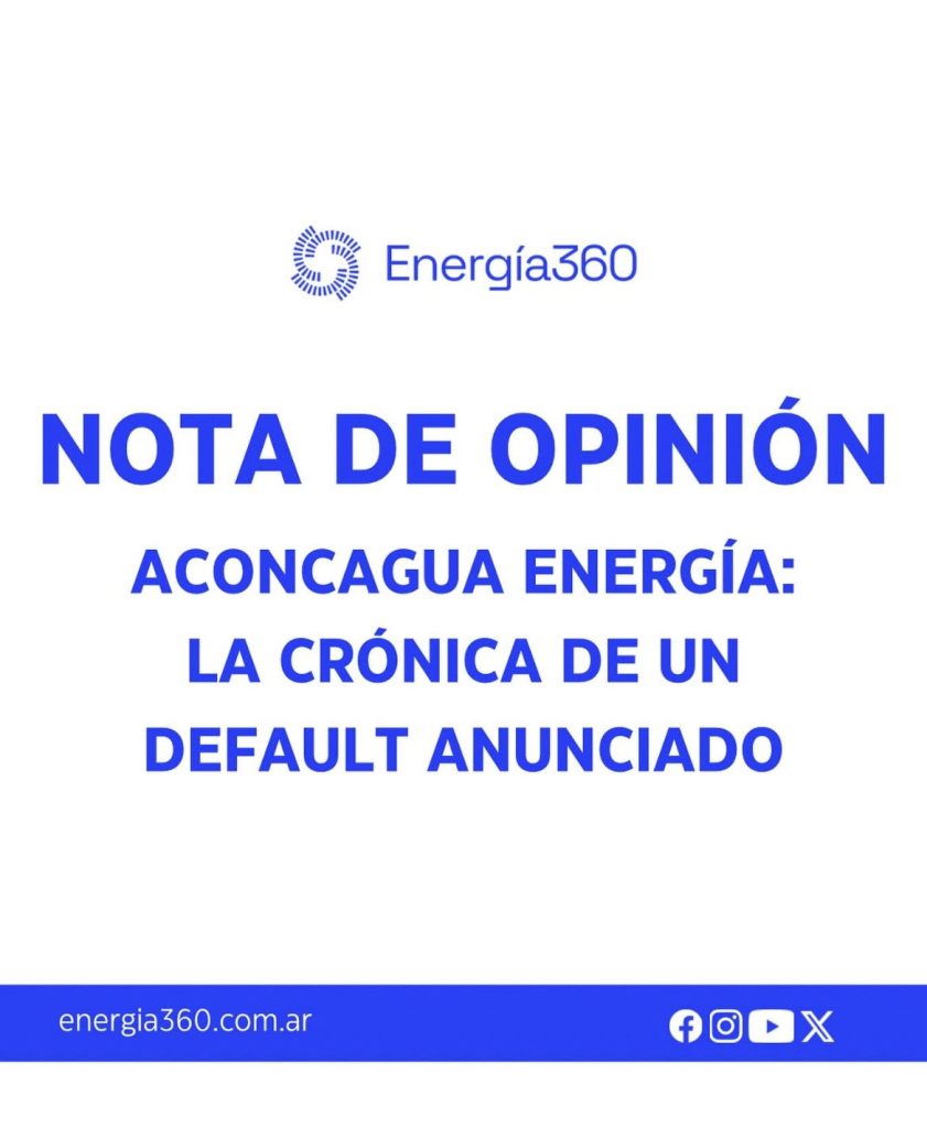 Aconcagua Energía: la crónica de un default anunciado