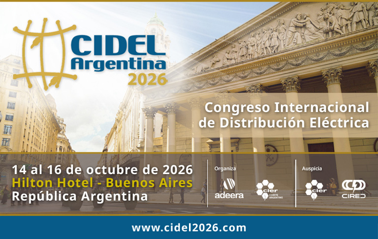 CIDEL Argentina 2026: el congreso de distribución eléctrica será del 14 al 16 de octubre en Buenos Aires